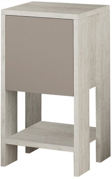 Yöpöytä Linento Furniture Ema, valkoinen/beige