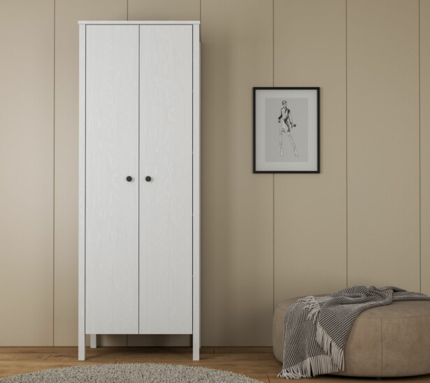 Vaatekaappi Linento Furniture FRN-20014, 70x194.8cm, valkoinen