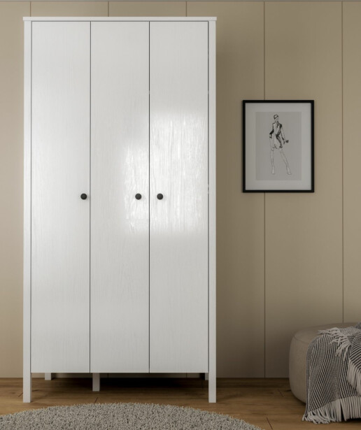 Vaatekaappi Linento Furniture FRN-20067, 98x194.8cm, valkoinen