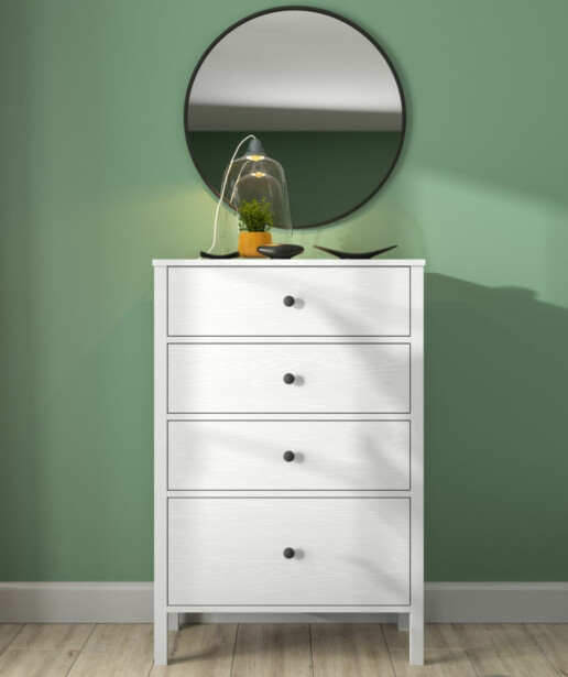 Lipasto Linento Furniture FRN-20023, 77x115cm, valkoinen