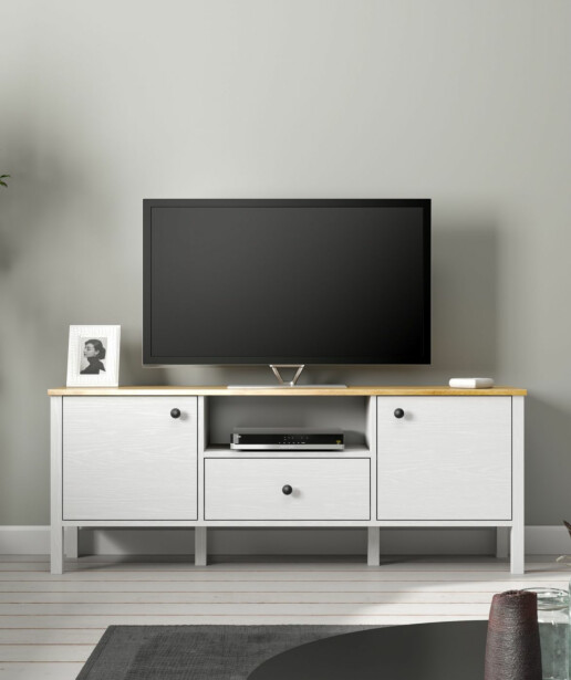 TV-taso Linento Furniture FRN-20057, leveys 150cm, valkoinen