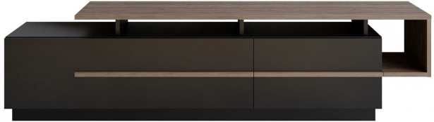 TV-taso Linento Furniture Pia, musta/ruskea