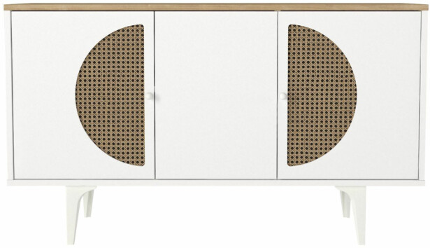 Senkki Linento Furniture Burito 130 valkoinen/tammi
