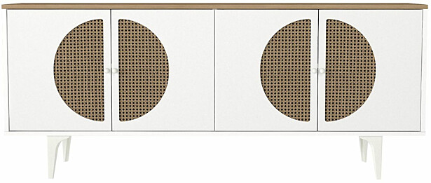 Senkki Linento Furniture Burito 180 valkoinen/tammi