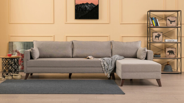 Divaanisohva Linento Furniture Bella, 3-istuttava, oikea