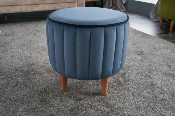 Rahi Linento Furniture Lindy Puf, Ø40cm, sametti