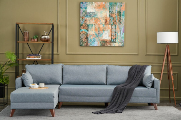 Divaanisohva Linento Furniture Bella, 3-istuttava, leveys 275cm, vasen