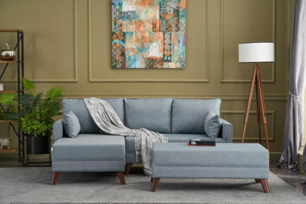 Divaanivuodesohva Linento Furniture Bella Soft Mini, 3-istuttava, vasen