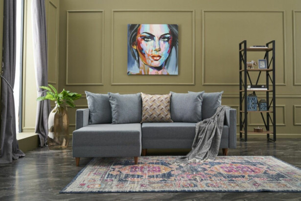 Divaanivuodesohva Linento Furniture Aydam, 3-istuttava, leveys 215cm, vasen