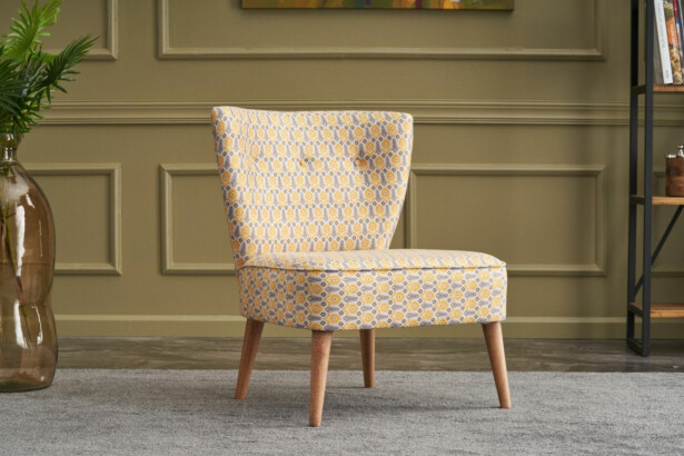 Nojatuoli Linento Furniture Viola Berjer Papatya, monivärinen