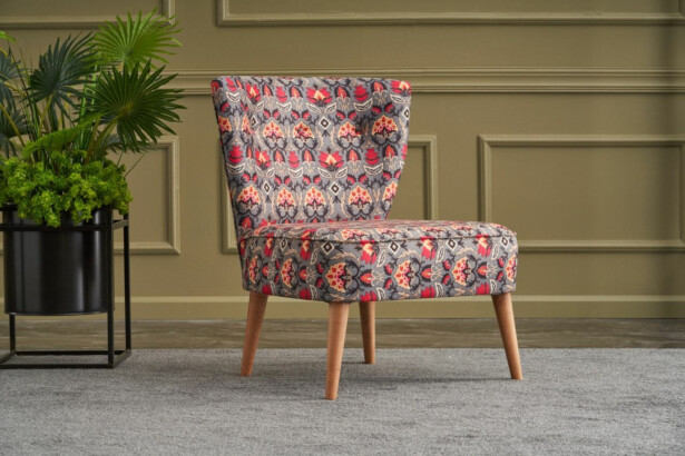 Nojatuoli Linento Furniture Viola Berjer Karanfil, monivärinen
