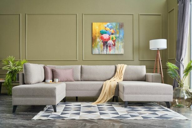 U-vuodesohva Linento Furniture Efsun, 4-istuttava