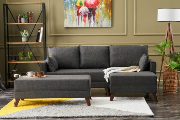 Divaanivuodesohva Linento Furniture Bella Soft Mini, 3-istuttava, oikea