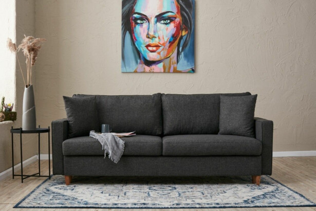 Vuodesohva Linento Furniture Eva, 3-istuttava, leveys 210cm