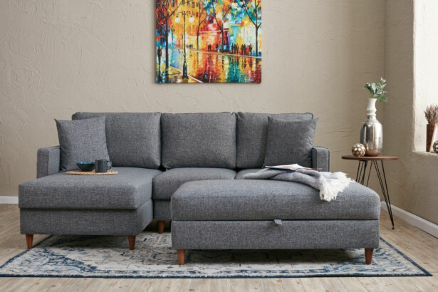 Divaanivuodesohva Linento Furniture Eva, 3-istuttava, vasen