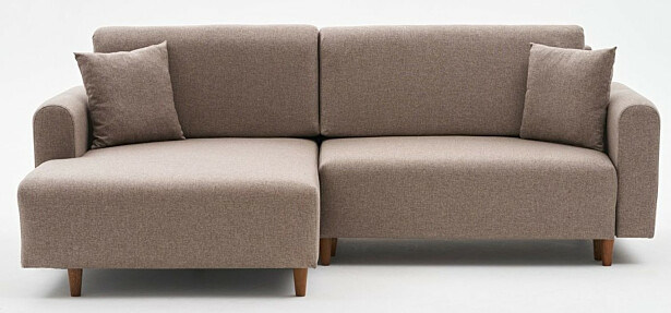 Divaanivuodesohva Linento Furniture Mane vasen ruskea
