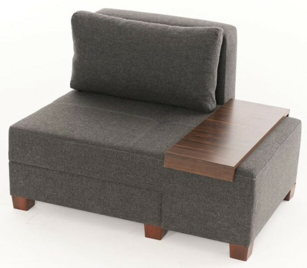 Vuodetuoli Linento Furniture Perenna Linen oikea antrasiitti