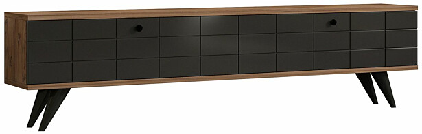 TV-taso Linento Furniture Alberi mänty/antrasiitti