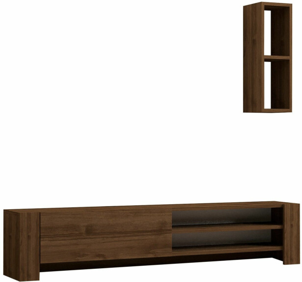 TV-taso ja seinähylly Linento Furniture Naz saksanpähkinä