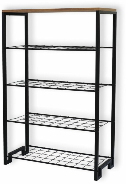 Kenkähylly Linento Furniture Nancy mänty/musta