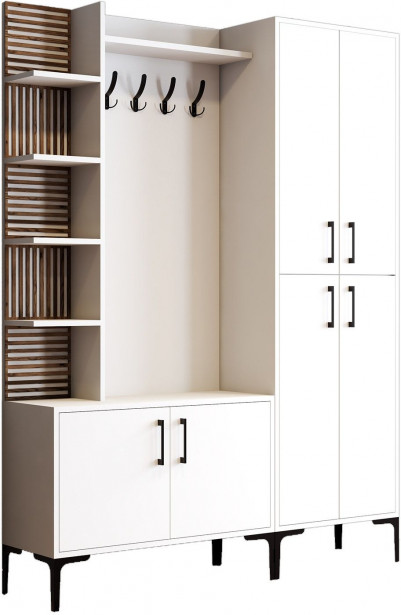 Säilytyskokonaisuus Linento Furniture Viyana 150cm, valkoinen