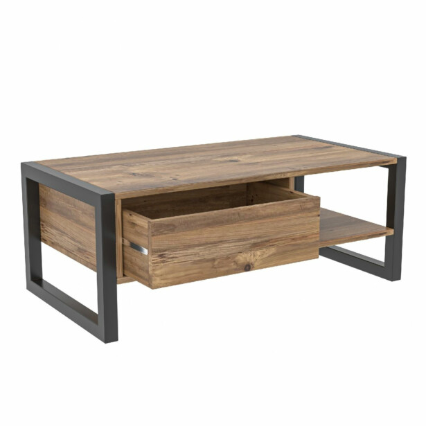 Sohvapöytä Linento Furniture Haldizen Atlantic Pine/musta