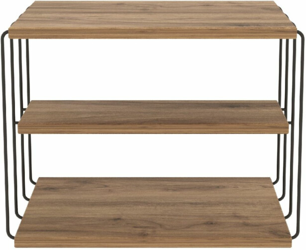 Sivupöytä Linento Furniture Lifon Atlantic Pine/musta