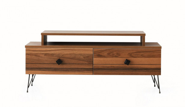 TV-taso Linento Furniture Kardelen, ruskea/musta