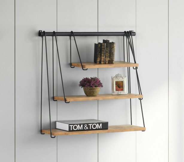 Seinähylly Linento Furniture Zihon, ruskea