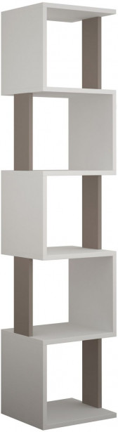 Kirjahylly Linento Furniture Piri, valkoinen/beige