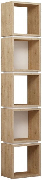 Kirjahylly Linento Furniture Multi, ruskea/valkoinen