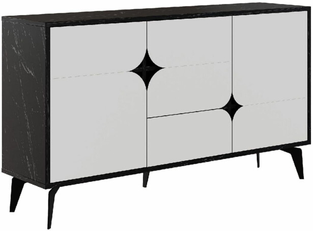 Senkki Linento Furniture Spark Bendir, musta/valkoinen