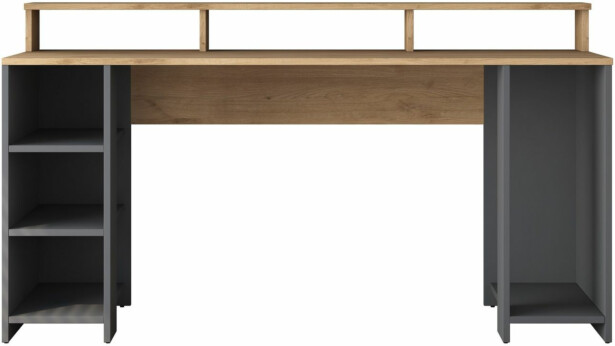 Työpöytä Linento Furniture HA110-2629, 160x55cm, ruskea/antrasiitti