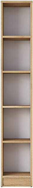 Kirjahylly Linento Furniture HC114-2661, korkeus 170cm, leveys 30cm, ruskea
