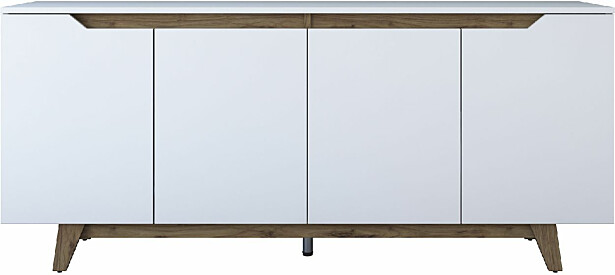 Senkki Linento Furniture GD102 1874 valkoinen/pähkinä