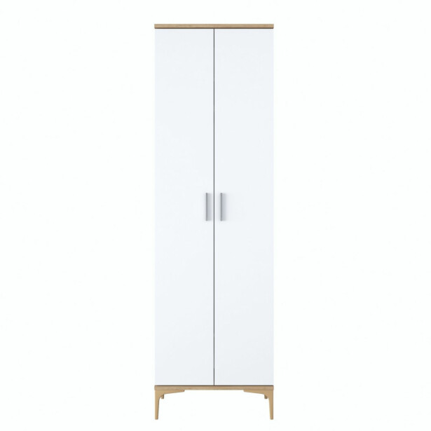 Eteisen kaappi Linento Furniture EA111-2703, leveys 60cm, valkoinen/ruskea