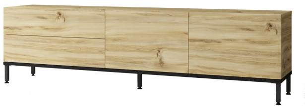 TV-taso Linento Furniture LV6, puukuosi, ruskea