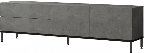 TV-taso Linento Furniture LV6, kivikuosi, harmaa