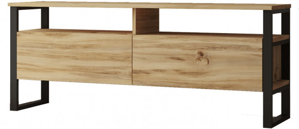 TV-taso Linento Furniture LV11, puukuosi, ruskea