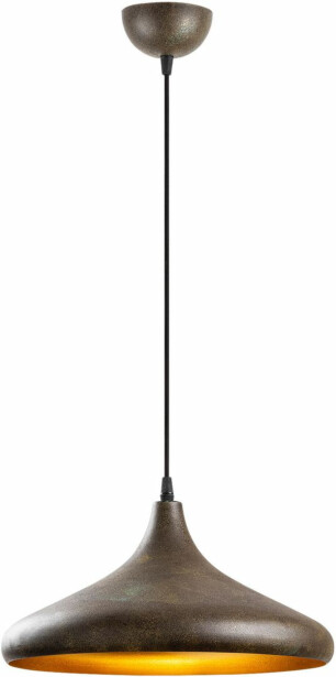 Riippuvalaisin Linento Lighting Barek, Ø35cm, säädettävä korkeus, patina