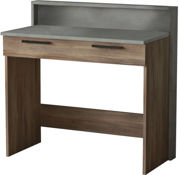 Työpöytä Linento Furniture HM7, ruskea/harmaa