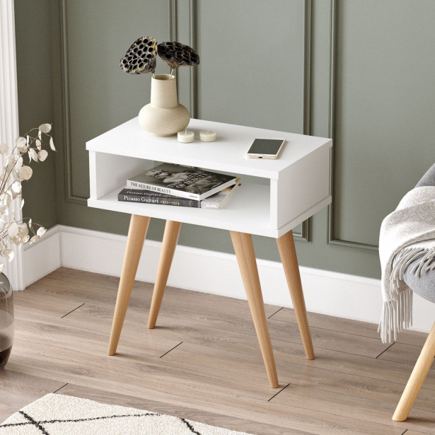 Sivupöytä Linento Furniture VT1, valkoinen