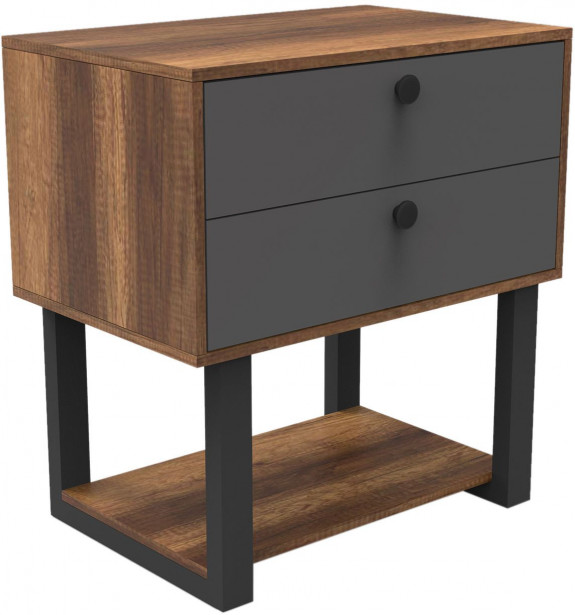 Lipasto Linento Furniture MN03, ruskea/harmaa