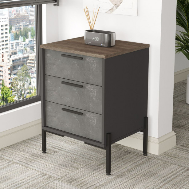 Lipasto Linento Furniture VS3, ruskea/harmaa