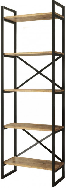 Kirjahylly Linento Furniture VG3, ruskea/musta