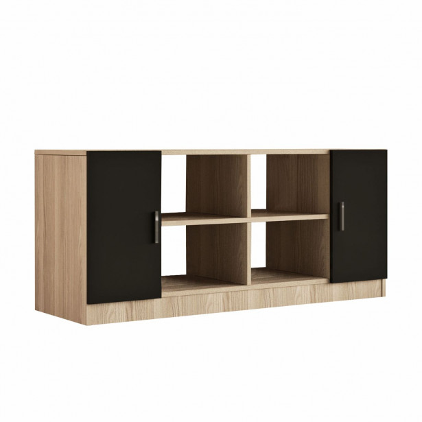 Säilytyskaluste Linento Furniture Vario F, ruskea/musta