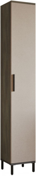Kaappi Linento Furniture VE3, ruskea/harmaa