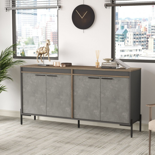 Senkki Linento Furniture VS5, ruskea/harmaa