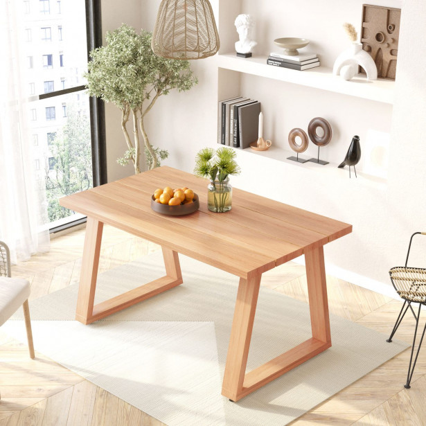 Ruokapöytä Linento Furniture ME1, 140x80cm, ruskea