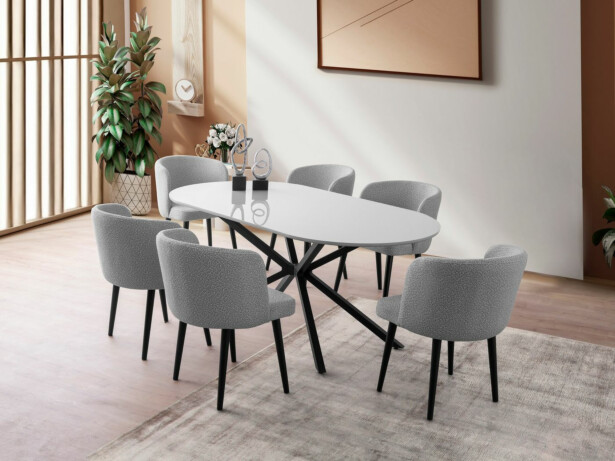 Ruokapöytä Linento Furniture Aura, 180x90cm